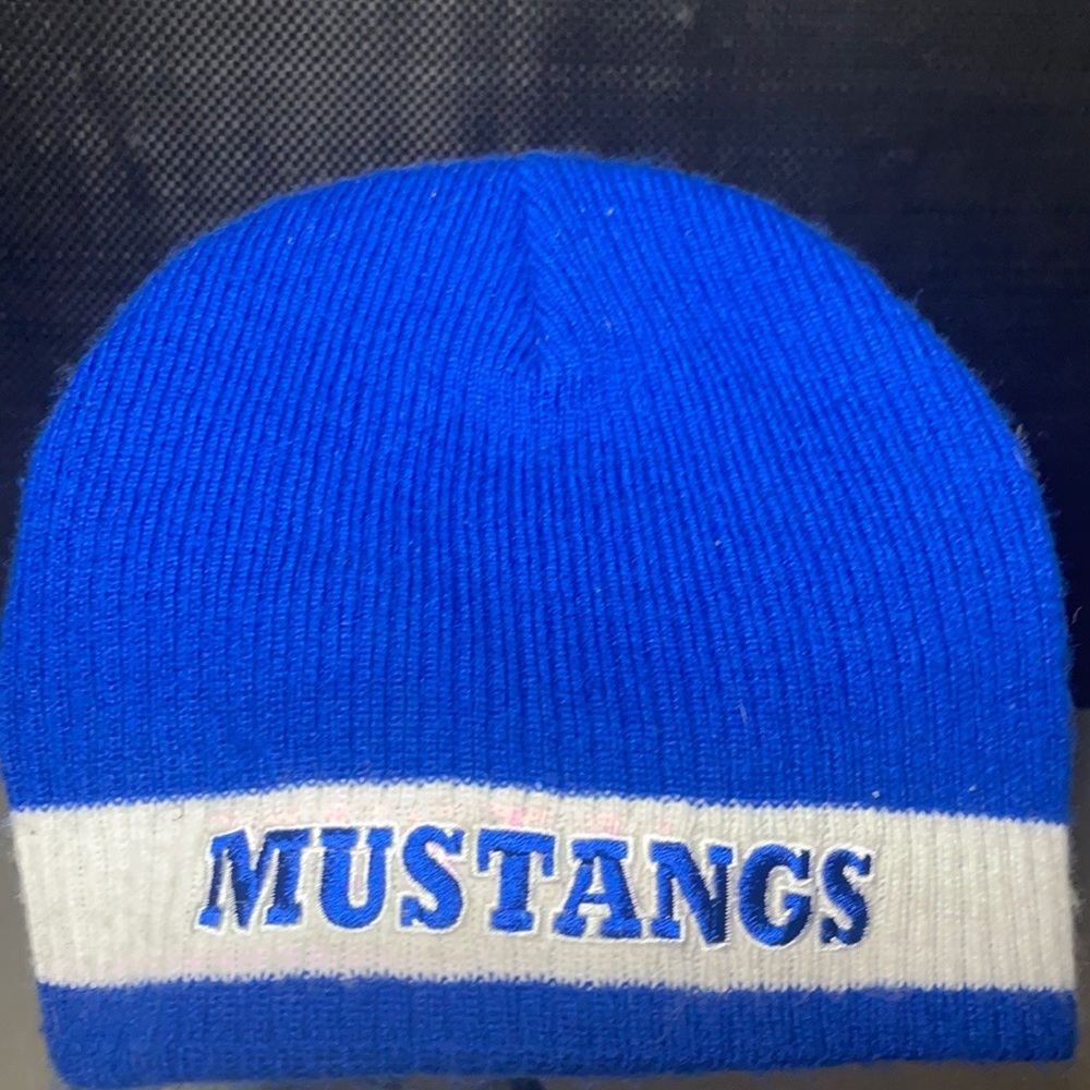 Royal Blue Mustangs Athletic Wear Beanie